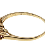 Crimson Trio - Vintage 10K Gold Natural Ruby Ring (VR974)