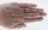 Crimson Trio - Vintage 10K Gold Natural Ruby Ring (VR974)