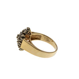 Marquise Sophistication - Vintage 14K Gold Natural Diamond Cluster Ring (VR977)