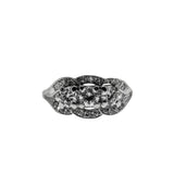 Sea Of Sparkle - Vintage 14K White Gold Diamond Ring (VR984)