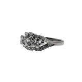 Sea Of Sparkle - Vintage 14K White Gold Diamond Ring (VR984)