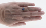 First Star I See Tonight - Vintage Signed 'SIFFARI' 10K White Gold Linde Star Sapphire Solitaire Ring (VR989)