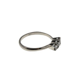 Sweet Proposal - Vintage 18K/14K White Gold Natural Diamond Wedding Ring Set (VR1007)