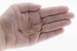 Love Knot - Vintage Gold Plated Purple Crystal Rhinestone Necklace (VN210)