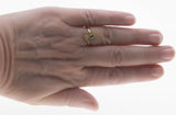 Toi Et Moi - Victorian Signed 'ASH BROS' 14K Gold Natural Old Mine Cut Diamond & Natural Emerald Bypass Ring (VICR177)