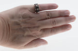 Sea Of Garnets - Vintage Sterling Silver Natural Garnet Ring (VR1018)