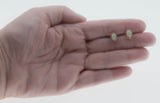 Opalescent Coronets - Vintage English 9K Gold Natural Australian Opal Stud Earrings (VE482)