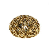 Retro City - Vintage Gold Plated Crystal Rhinestone Ring (VR809)