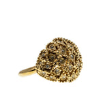 Retro City - Vintage Gold Plated Crystal Rhinestone Ring (VR809)
