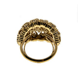 Retro City - Vintage Gold Plated Crystal Rhinestone Ring (VR809)
