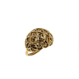 Retro City - Vintage Gold Plated Crystal Rhinestone Ring (VR809)