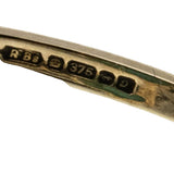 Robins Egg Blue - Vintage English 9K Gold Natural Turquoise Cabochon Ring (VR1027)