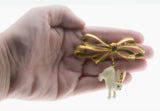 Hopper - Vintage Rare Signed 'Phister' Gold Plated Crystal Rhinestone Enamel  Easter Bunny Rabbit Brooch (VBR312)