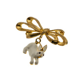Hopper - Vintage Rare Signed 'Phister' Gold Plated Crystal Rhinestone Enamel  Easter Bunny Rabbit Brooch (VBR312)