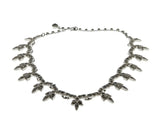 Night Of Glamour - Vintage Signed 'Sarah Coventry' Rhodium Plated Crystal Rhinestone Necklace (VN231)