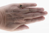 Indigo Blue - Vintage 18K Gold Natural Blue Sapphire & Diamond Ring (VR1037)