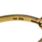 Lady In Red - Vintage 18K Gold Natural Ruby & Diamond Ring (VR1038)