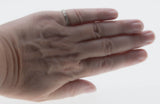 On This Day In 1925 - Art Deco 18K White Gold Natural Diamond Engraved Wedding Band Ring (ADR291)