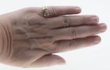 Glittering Bow - Vintage 14K Gold Natural Diamond Wedding Ring Set (VR1044)
