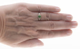 Earth's Song - Vintage Platinum Green Garnet & Diamond Ring (VR819)