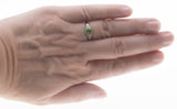 Earth's Song - Vintage Platinum Green Garnet & Diamond Ring (VR819)