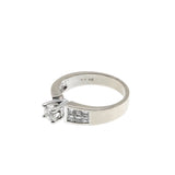 Mesmerizing - Vintage 14K White Gold Natural Diamond Wedding Ring Set (VR1046)