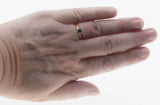 Classic Blue - Vintage 14K Gold Natural London Blue Topaz Solitaire Ring (VR1049)