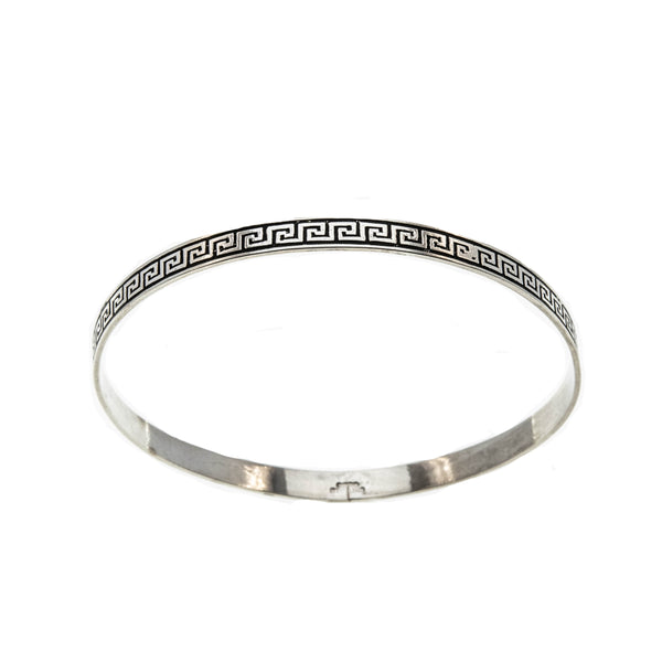 Greek Key Tennis Bracelet Sterling sale Silver