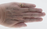 Simplicity - Vintage Signed 'Sarah Coventry' Gold Plated Crystal Rhinestone Solitaire Ring (VR1051)