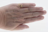 Simplicity - Vintage Signed 'Sarah Coventry' Gold Plated Crystal Rhinestone Solitaire Ring (VR1051)