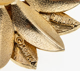 Flower Power - Vintage Signed 'Sarah Coventry' Gold Plated Double Petal Layer Flower Brooch (VBR217)