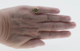 Sarah Coventry - Vintage Gold Plated Simulated Jade Bypass Ring (VR1054)