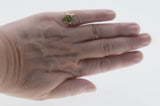 Sarah Coventry - Vintage Gold Plated Simulated Jade Bypass Ring (VR1054)