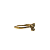 You & Me - Vintage Sarah Coventry Gold Plated Crystal Rhinestone Ring (VR1052)