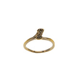 You & Me - Vintage Sarah Coventry Gold Plated Crystal Rhinestone Ring (VR1052)