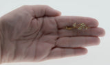 Lustrous Flower - Victorian English 15K Gold Natural Pearl Pin Brooch (VICBR021)