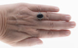 Deep Sky - Estate Sterling Silver Blue Sapphire Filigree Ring (ER306)
