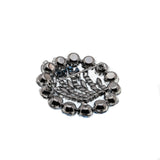 Shades Of Blue - Vintage 'Continental' Rhodium Plated Austrian Swarovski Crystal Rhinestone Brooch (VBR234)