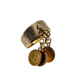 Charming - Vintage 21K & 14K Gold Imperio Mexicano Emperador Maximiliano Coin Charm Ring (VR869)