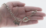 Tiffany & Company Replica - Estate Sterling Silver Plate 'New York Fifth Avenue' Toggle Necklace (EN029)