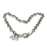 Tiffany & Company Replica - Estate Sterling Silver Plate 'New York Fifth Avenue' Toggle Necklace (EN029)
