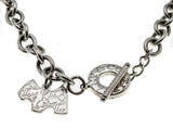 Tiffany & Company Replica - Estate Sterling Silver Plate 'New York Fifth Avenue' Toggle Necklace (EN029)