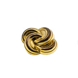 Intertwined Knot - Vintage Gold Celluloid Brooch (VBR246)