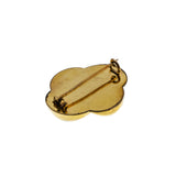 Intertwined Knot - Vintage Gold Celluloid Brooch (VBR246)