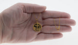 Cabin In The Woods - Vintage Alaskan 10K Gold Jade Totem Pole Pendant & Chain (VP220)