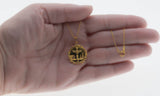 Cabin In The Woods - Vintage Alaskan 10K Gold Jade Totem Pole Pendant & Chain (VP220)