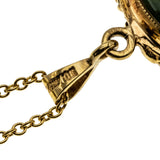 Cabin In The Woods - Vintage Alaskan 10K Gold Jade Totem Pole Pendant & Chain (VP220)