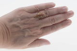 Glittering Gold - Vintage 10K Gold Goldstone Marquise Ring (VR930)