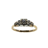 Simply Engaging - Vintage 14K Gold Natural Diamond Engagement Ring (VR941)