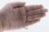 Heart Of Pearls - Victorian 'Chapin & Hollister' Gold Fill Pearl Heart Long Guard Slide Chain (VICN053)